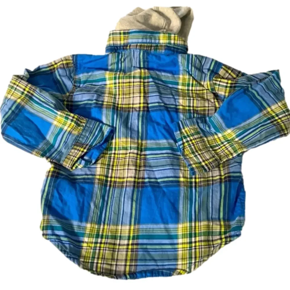 Carters Boys Hooded Button Up Shirt